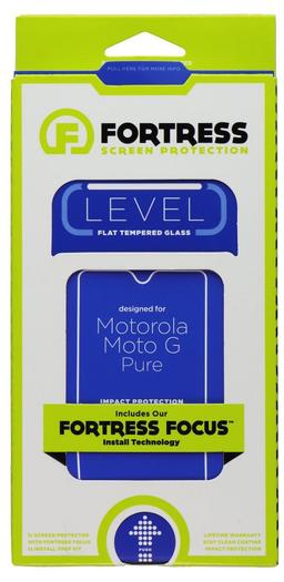 Fortress Level Flat Tempered Glass Screen Protector for Motorola Moto G Pure - Reebelo US