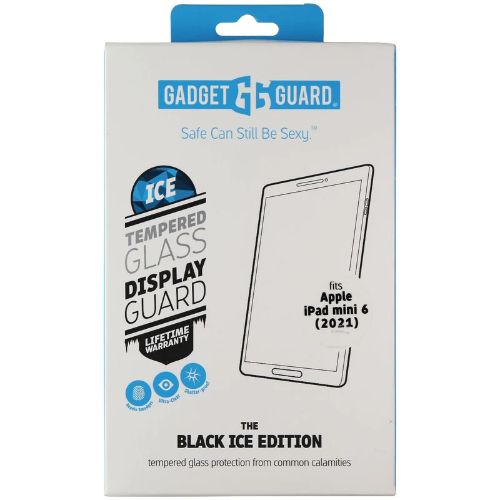 GadgetGuard (Black Ice) Tempered Glass Screen Protector for iPad Mini 6 (2021) - Clear