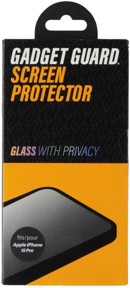 Gadget Guard Glass Privacy Screen Protector for iPhone 15 Pro - Reebelo US