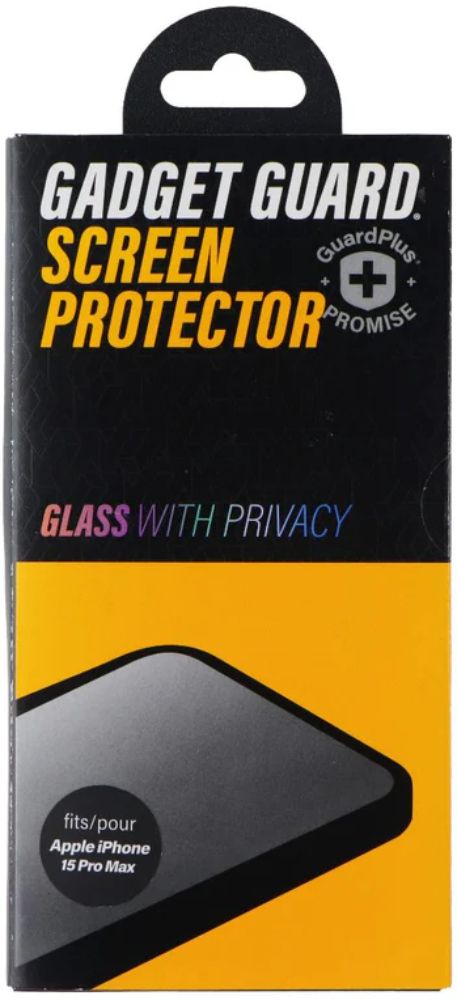 Gadget Guard Glass Privacy Screen Protector for iPhone 15 Pro Max - Reebelo US