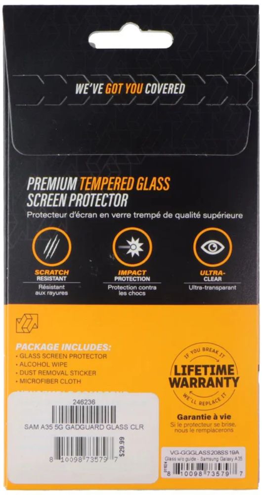 Gadget Guard Tempered Glass Screen Protector for Samsung Galaxy A35 - Reebelo US