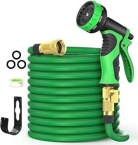 Refurbished Ghose 50ft Expandable Garden Hose 10 Function Nozzles AS007 - Reebelo US
