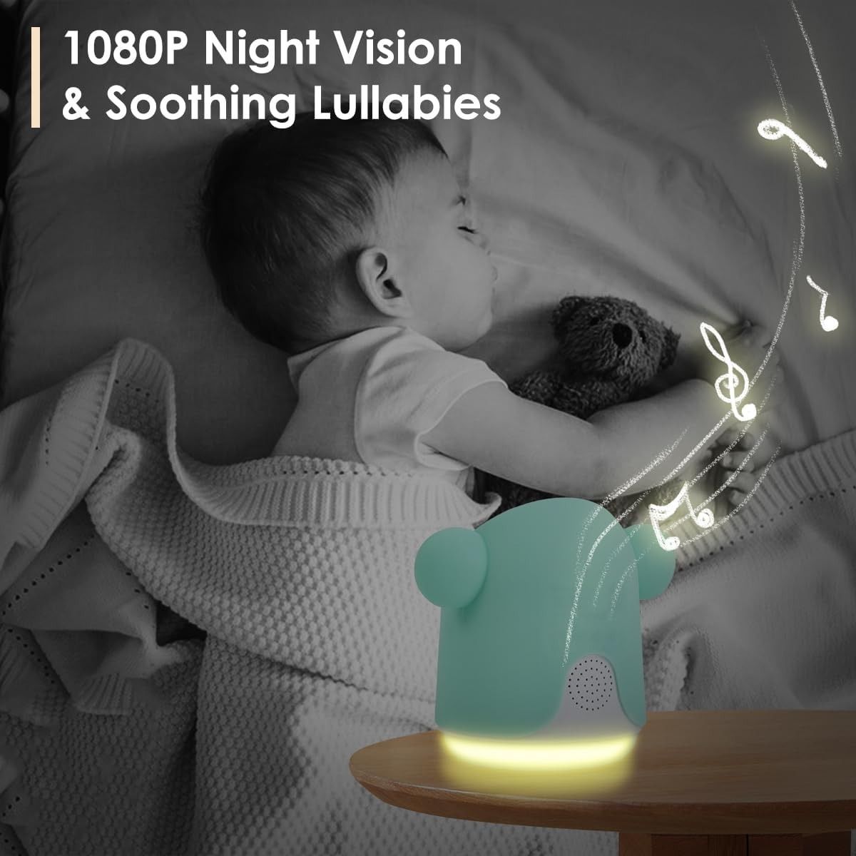 Refurbished GMK Baby Monitor with Camera and Audio 1080P Baby Camera Monitor - Reebelo US