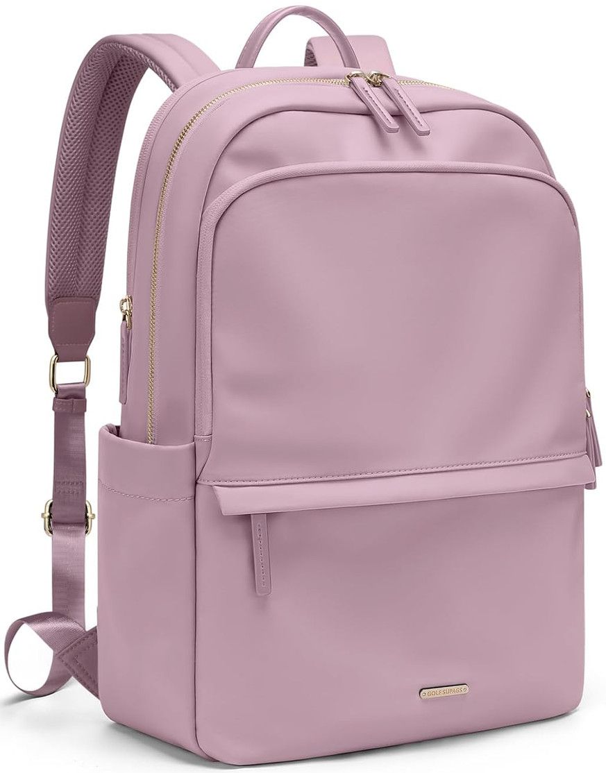 Golf Supags Laptop Backpack for Women Slim Computer Bag 15.6" - Pinkish Purple