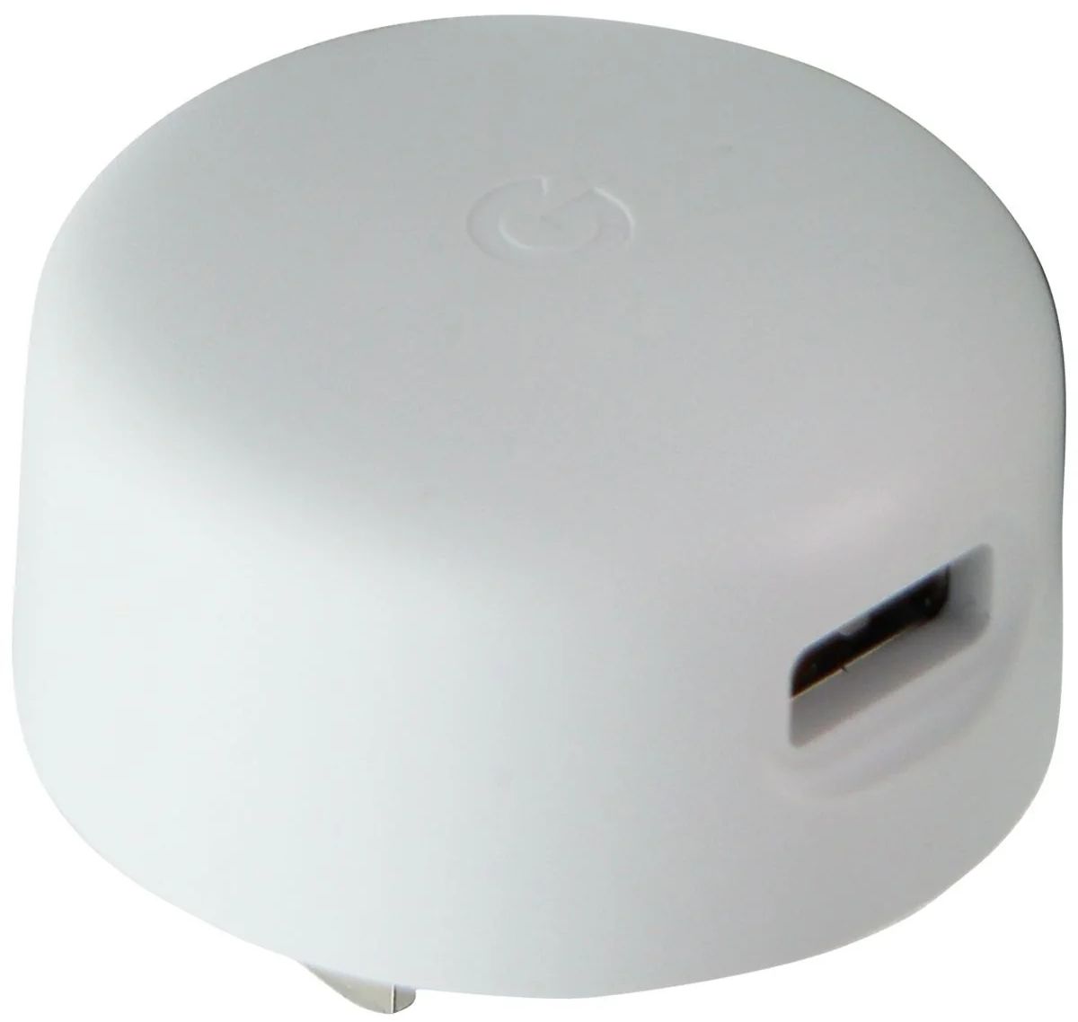 Google (5V/1.5A) 7.5W Single USB Round Wall Adapter/Charger (G17BW)