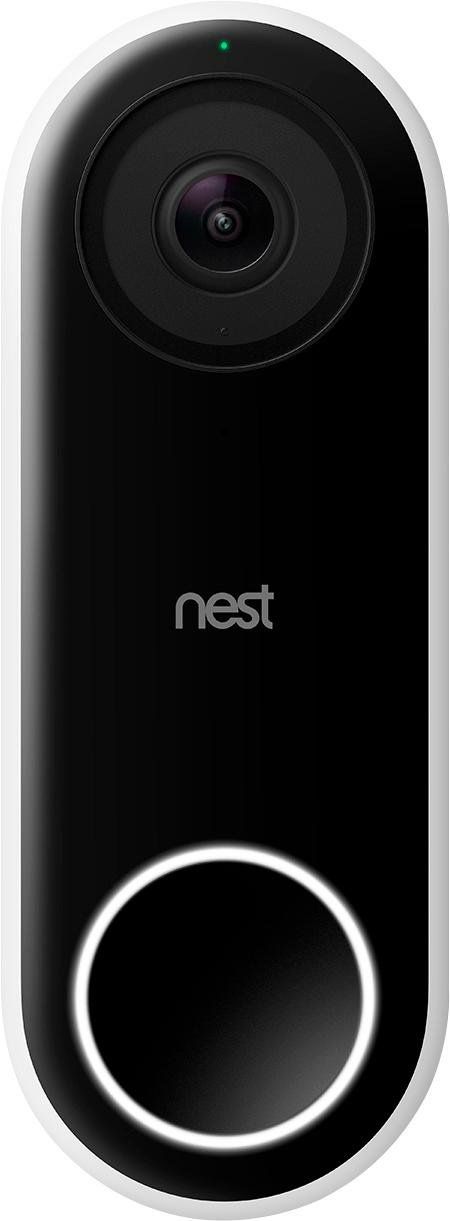 Google Nest Doorbell (wired) Smart Wi-Fi Video Doorbell - White/Black