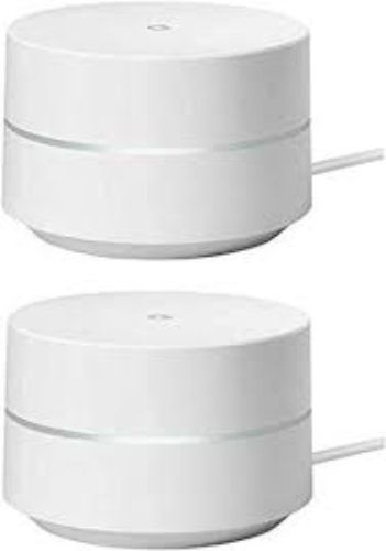 Refurbished Google Nest Wifi GJ2CQ AC1200 Dual-Band Mesh Wi-Fi System Adapter (2Pack) - Reebelo US