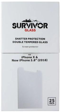 Griffin Survivor Glass Screen Protector for iPhone 11 Pro / XS / X (25 Pack) - Reebelo US