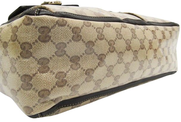 Refurbished Gucci GG Crystal Leather PVC Tote Bag - Reebelo US