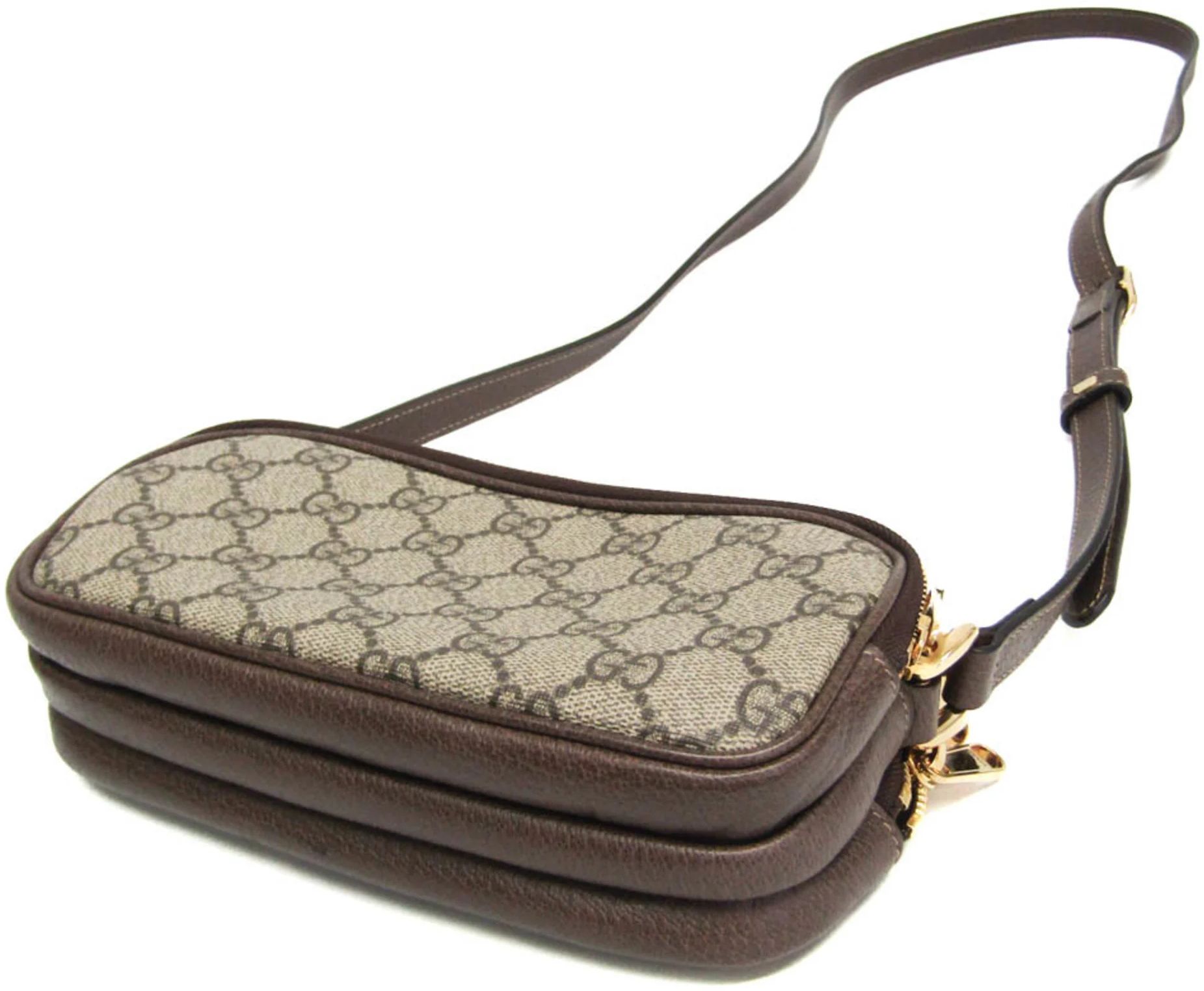 Refurbished Gucci Ophidia Leather GG Supreme Shoulder Bag - Reebelo US