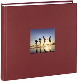 Refurbished Hama Fine Art Bookbound Dry Mount 300x300 Bordeaux Jumbo Photo Album (100 Page) - Reebelo US
