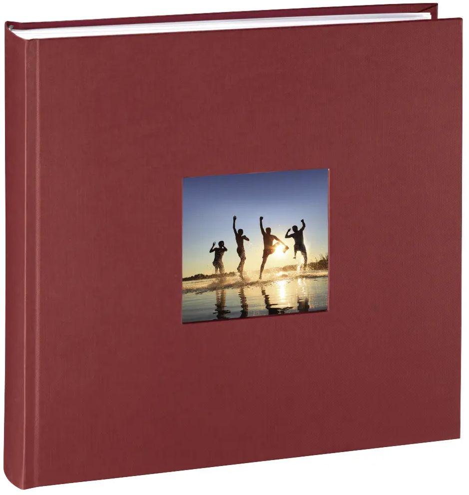 Refurbished Hama Fine Art Bookbound Dry Mount 300x300 Bordeaux Jumbo Photo Album (100 Page) - Reebelo US