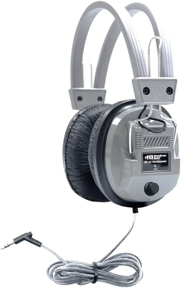HamiltonBuhl Schoolmate Deluxe Stereo Headphone SC-7V - Gray/Black