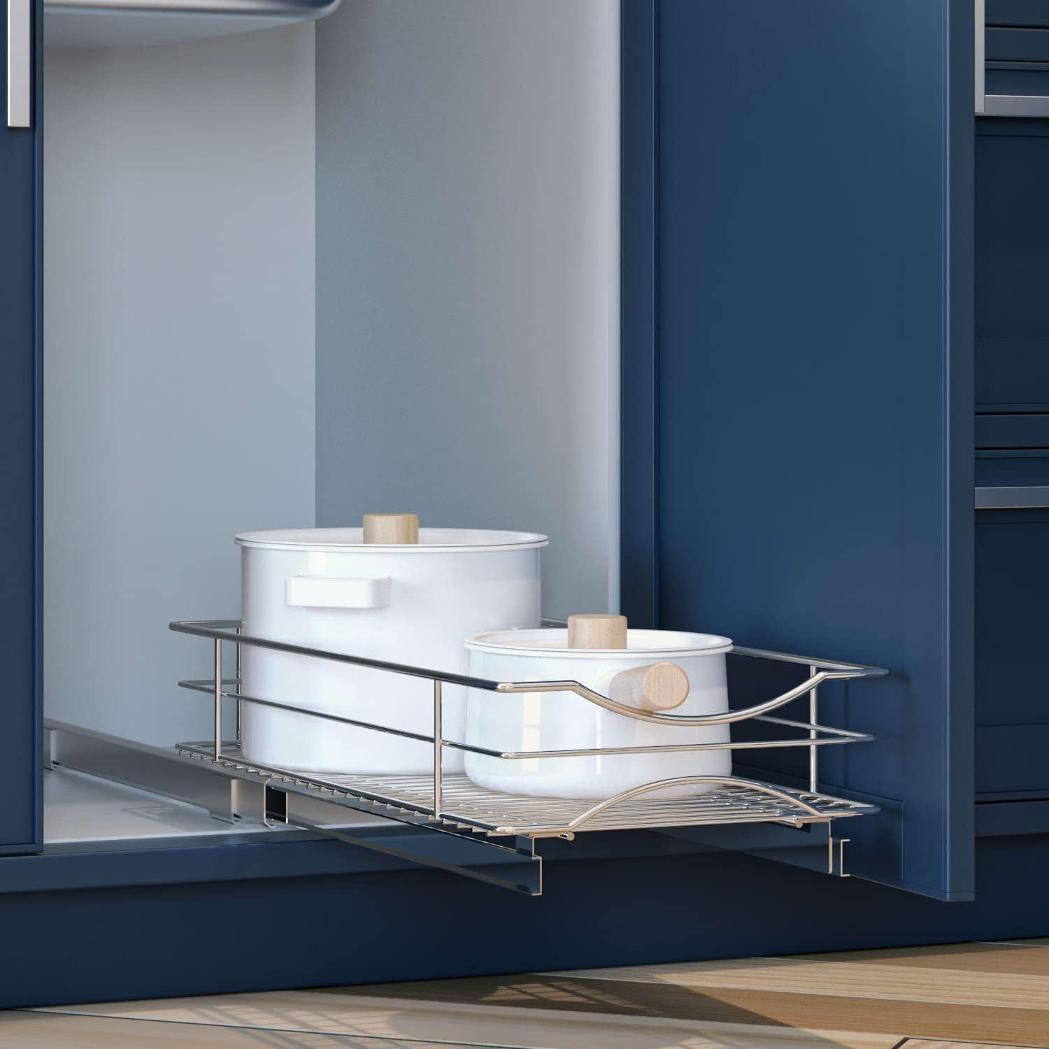 Refurbished Home Zone Living Kitchen Cabinet with Slide Out Drawer (11”W x 21"L) - Reebelo US