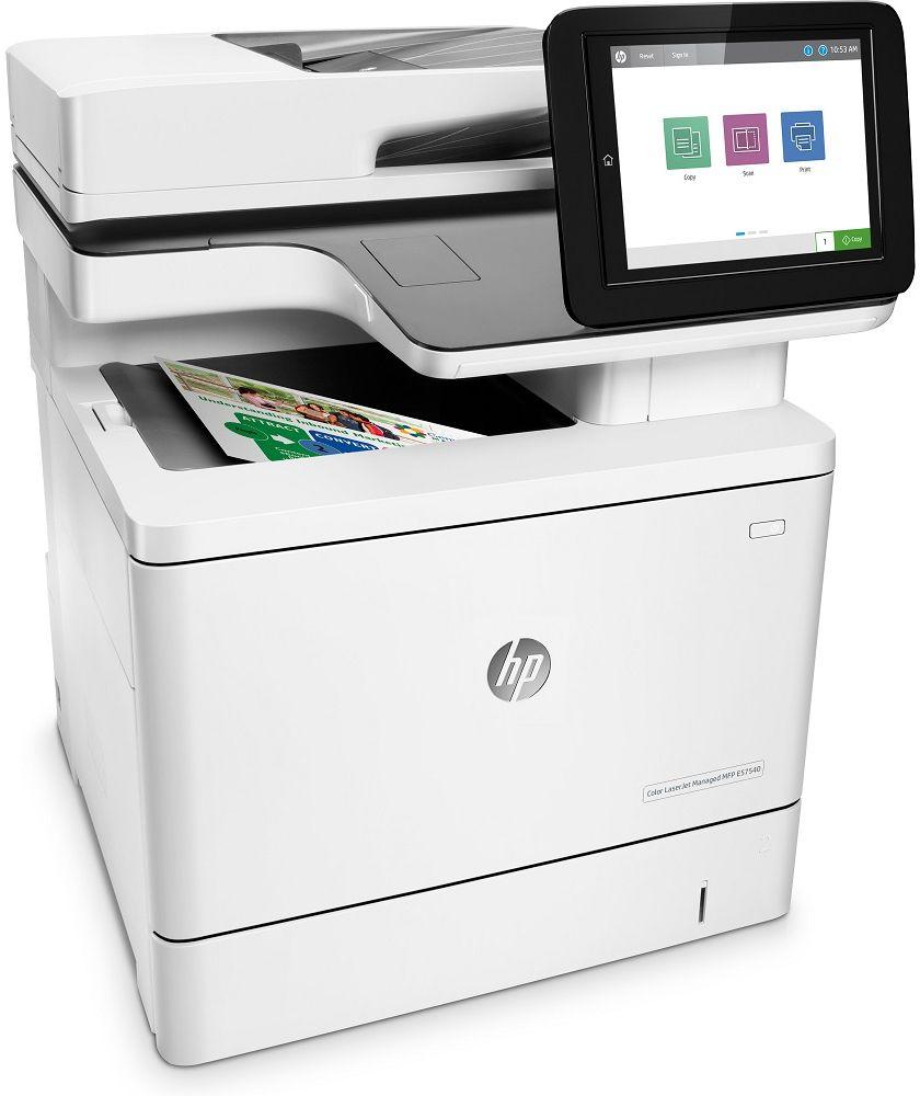 Refurbished HP Color LaserJet Managed Flow MFP E57540c Laser Printer - Reebelo US