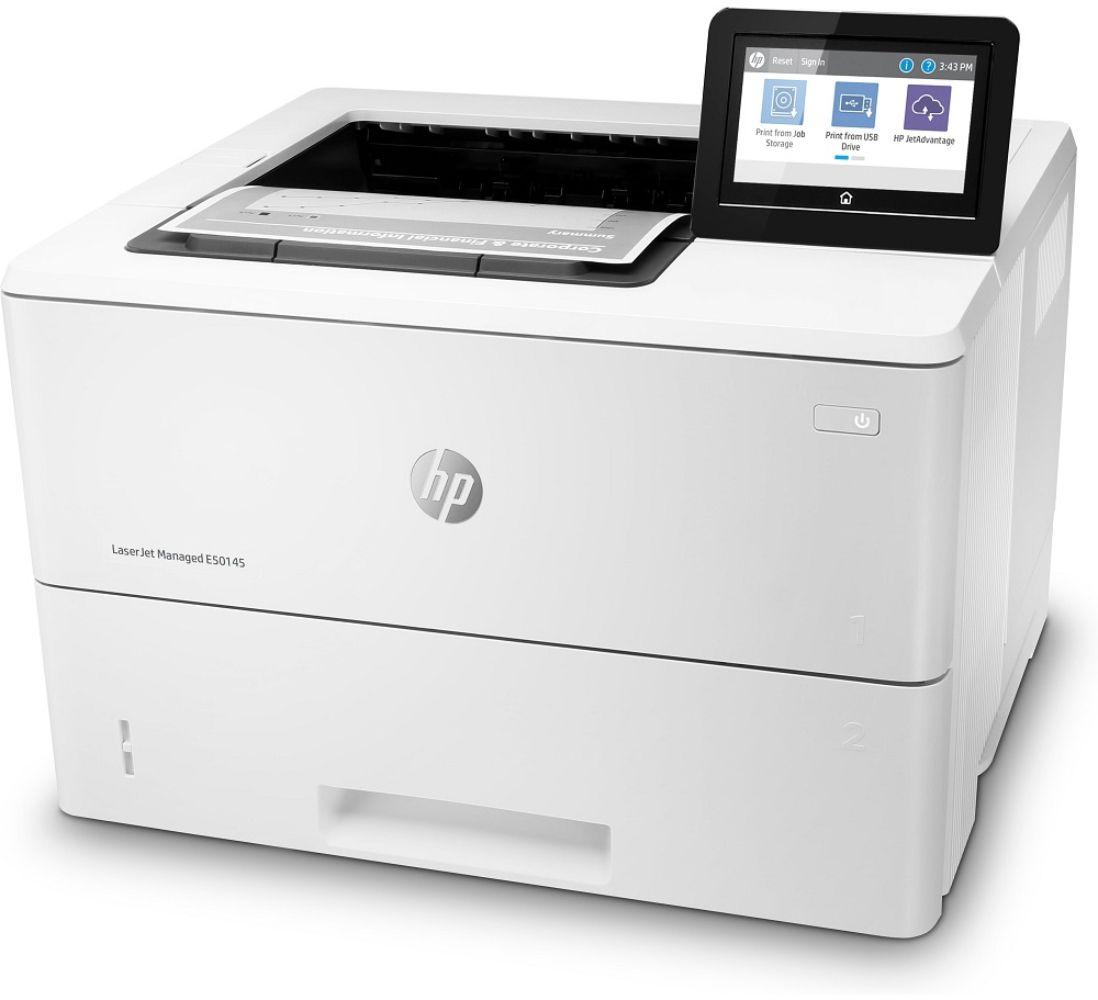 Refurbished HP LaserJet Managed E50145dn Monochrome Laser Printer - Reebelo US