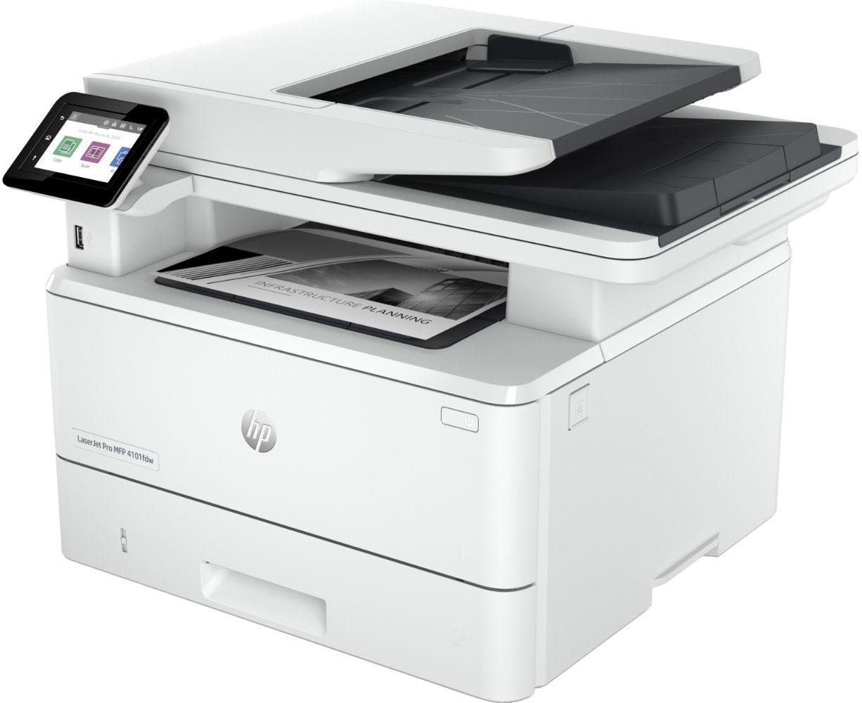 Refurbished HP LaserJet Pro MFP 4101fdw Wireless Printer with Fax - Reebelo US