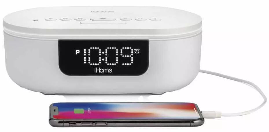 iHome iUVBT1 Power UVC Pro 360 UV-C Sanitizer with Bluetooth Speaker - White
