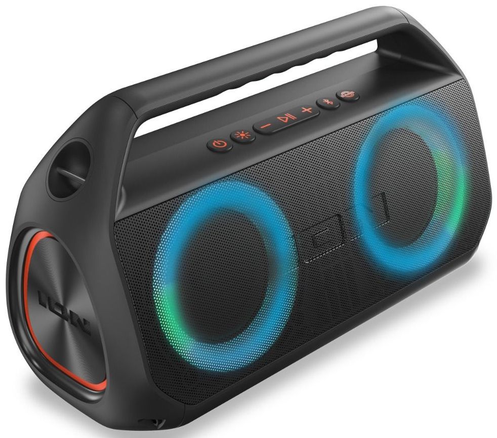 Refurbished ION Audio Uber Boom Ultra Water-Resistant Bluetooth Stereo Boombox with Lights - Reebelo US