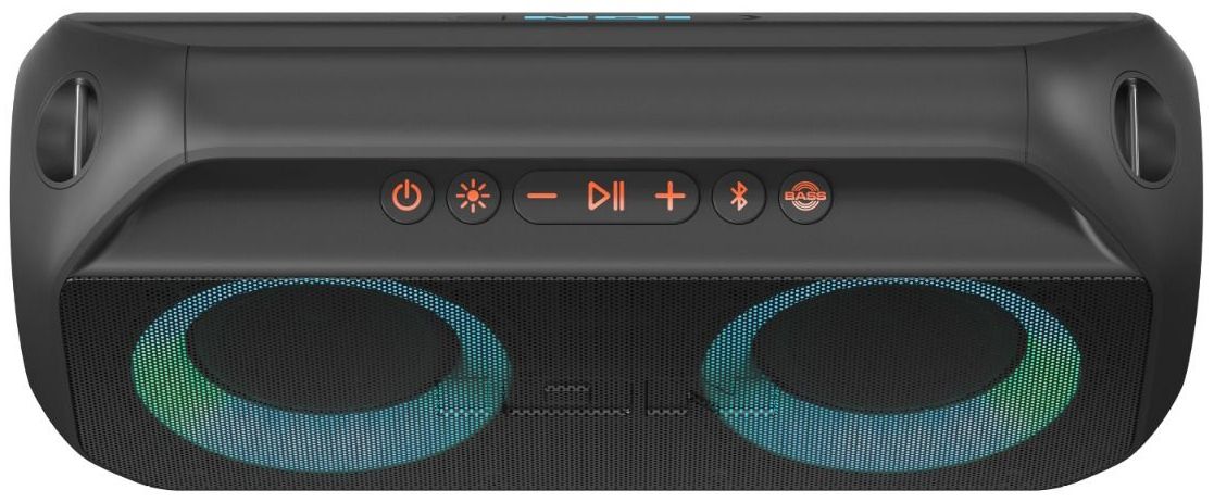Refurbished ION Audio Uber Boom Ultra Water-Resistant Bluetooth Stereo Boombox with Lights - Reebelo US