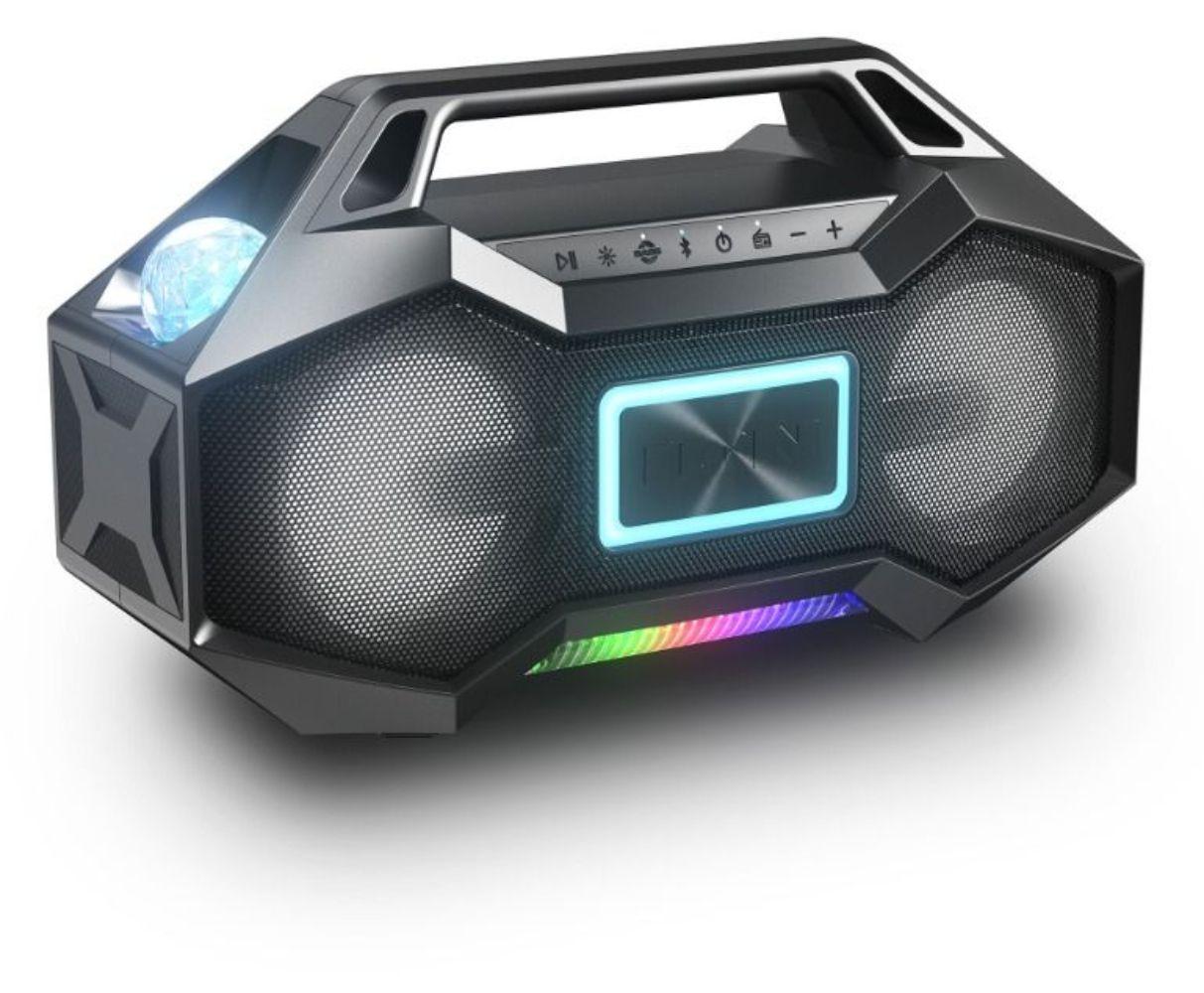 Refurbished ION Party Rocker Go High-Power Portable Boombox with Party Starter️ Lights - Reebelo US