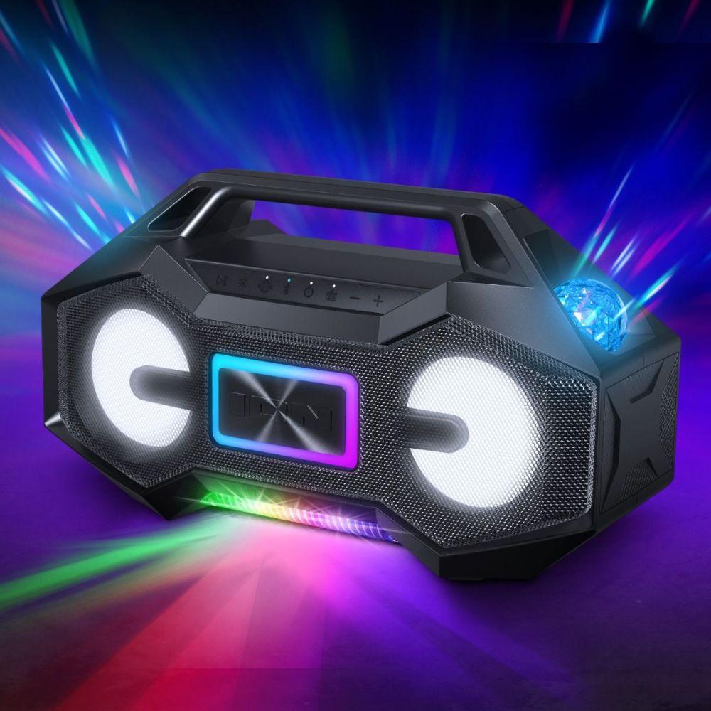 Refurbished ION Party Rocker Go High-Power Portable Boombox with Party Starter️ Lights - Reebelo US