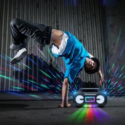 Refurbished ION Party Rocker Go High-Power Portable Boombox with Party Starter️ Lights - Reebelo US
