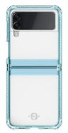 Itskins Hybrid Clear Phone Case for Galaxy Z Flip3 5G - Light Blue/Transparent