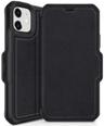 Itskins Hybrid // Folio Leather Wallet Phone Case for iPhone 12 mini - Black