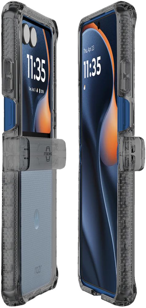 ITSKINS HYBRID R // CLEAR Phone Case for Motorola Razr 2024