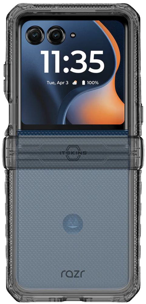 Refurbished ITSKINS HYBRID R // CLEAR Phone Case for Motorola Razr 2024 - Reebelo US