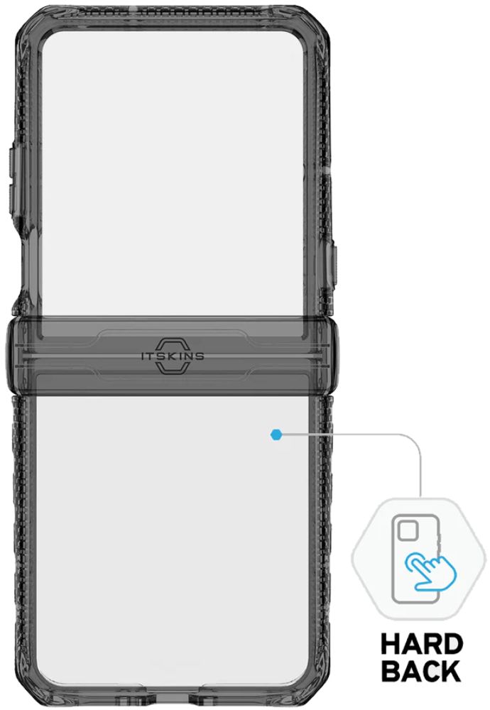 Refurbished ITSKINS HYBRID R // CLEAR Phone Case for Motorola Razr 2024 - Reebelo US