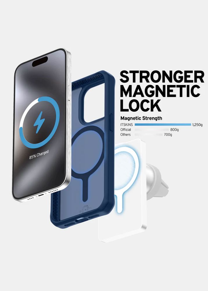 ITSKINS HYBRID R // FROST Phone Case with MagSafe for iPhone 15 Pro - Reebelo US