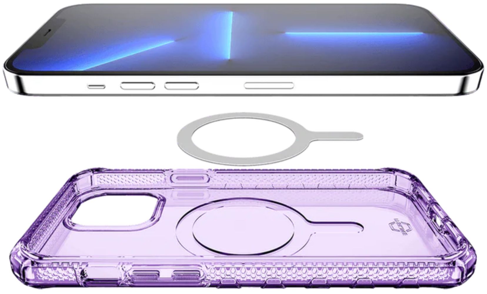 ITSKINS SUPREME R // CLEAR Phone Case with MagSafe for iPhone 13 Pro - Reebelo US