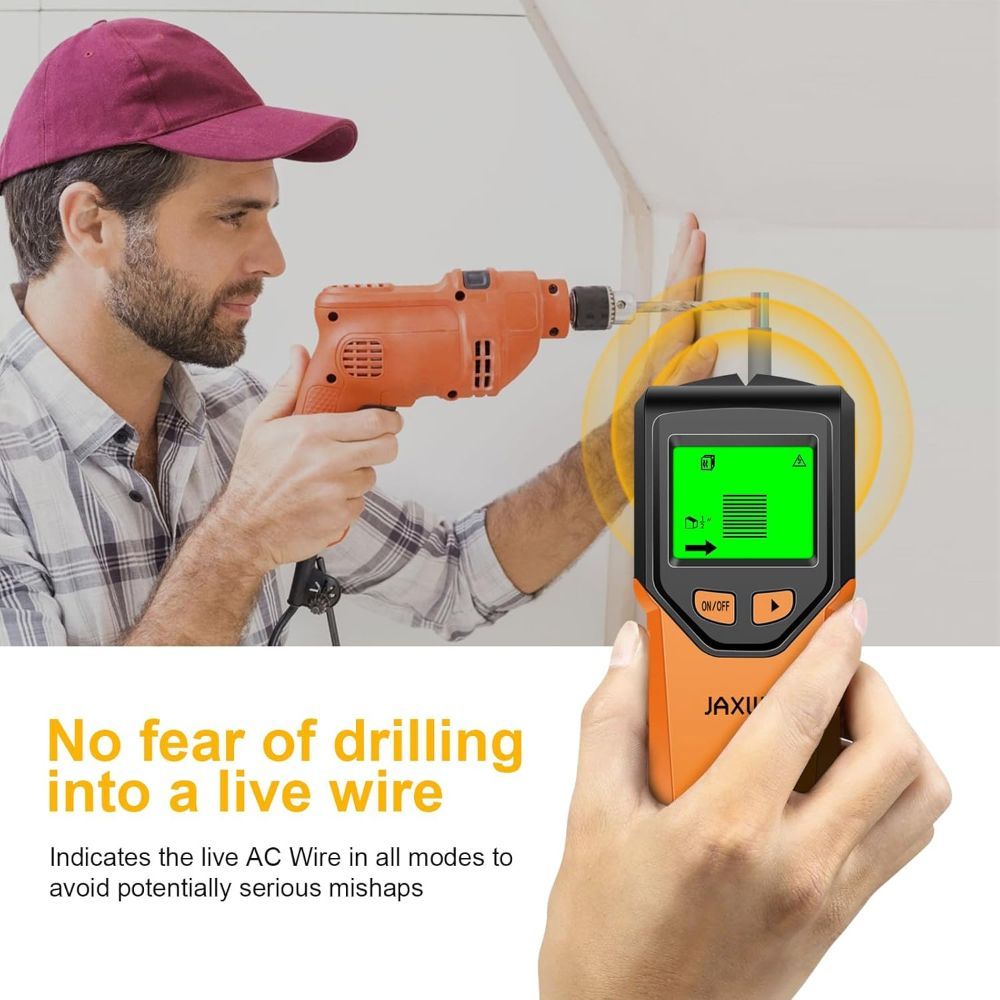 Refurbished JAXWQ 5-in-1 Stud Finder Wall Scanner (TH410) - Reebelo US
