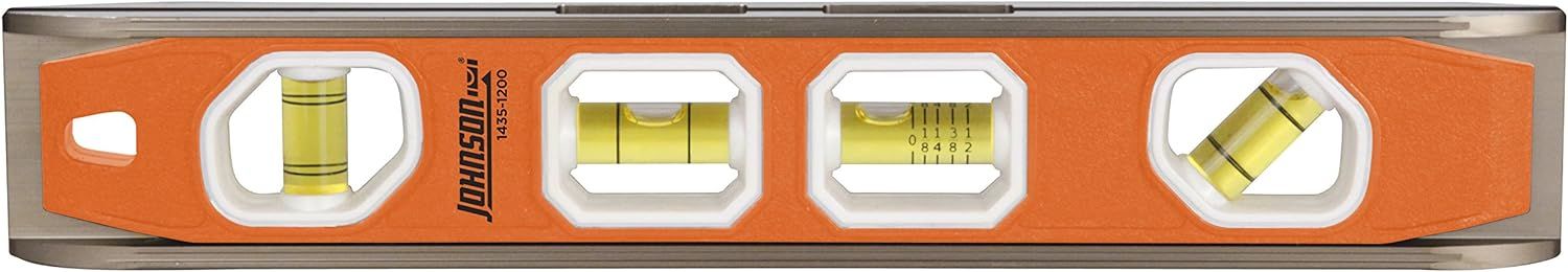 Johnson Level & Tool 1435-1200 12" Magnetic Torpedo Level - Orange