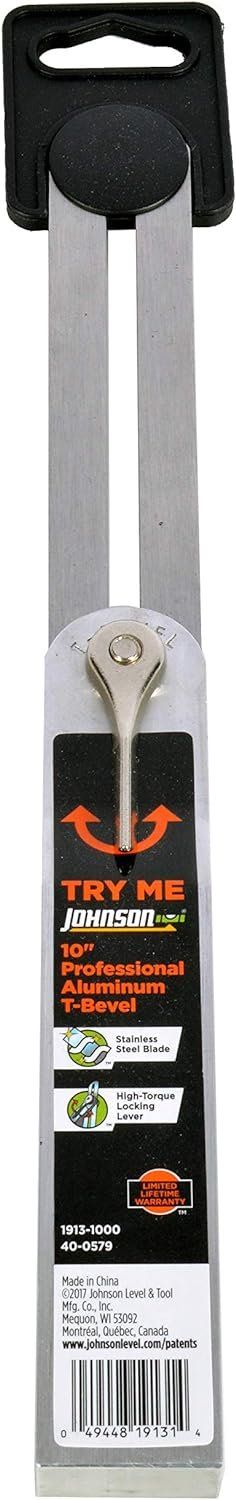 Refurbished Johnson Level & Tool 1913-1000 Professional Aluminum T-Bevel  - Reebelo US