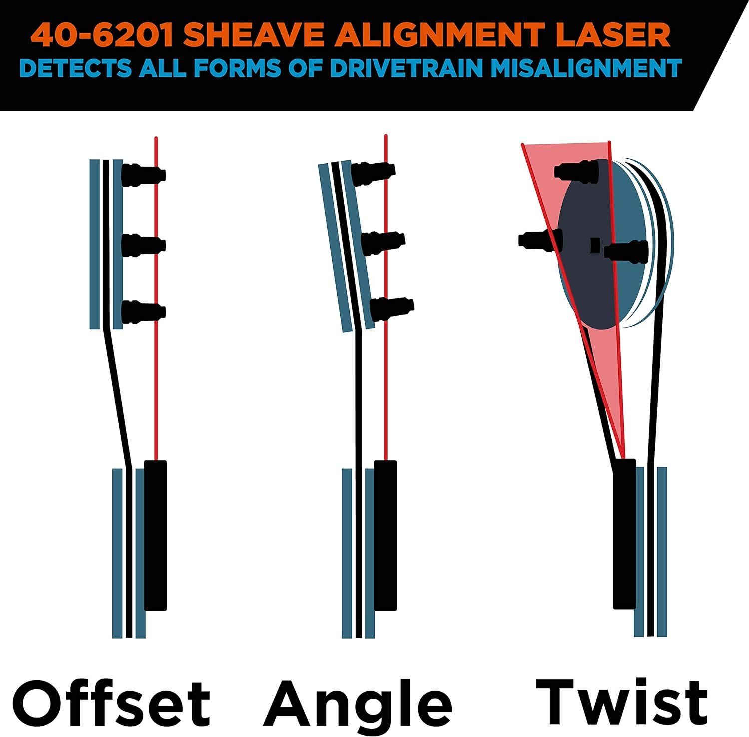 Refurbished Johnson Level & Tool 40-6201 Magnetic Sheave Alignment Laser - Reebelo US