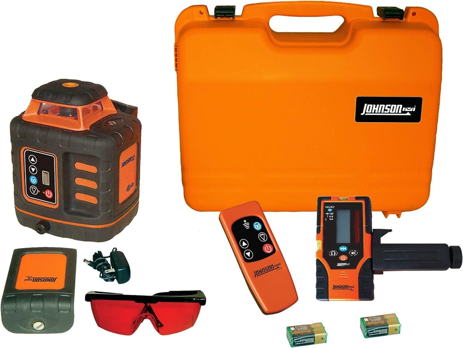 Johnson Level & Tool 40-6532 Self-Leveling Rotary Laser Kit - Red