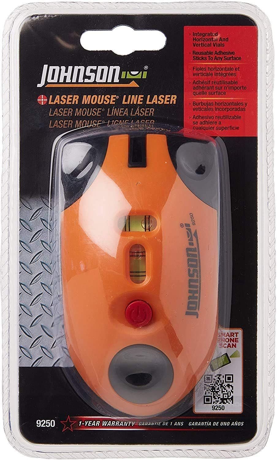 Refurbished Johnson Level & Tool 9250 Laser Mouse 30' Interior Range - Reebelo US