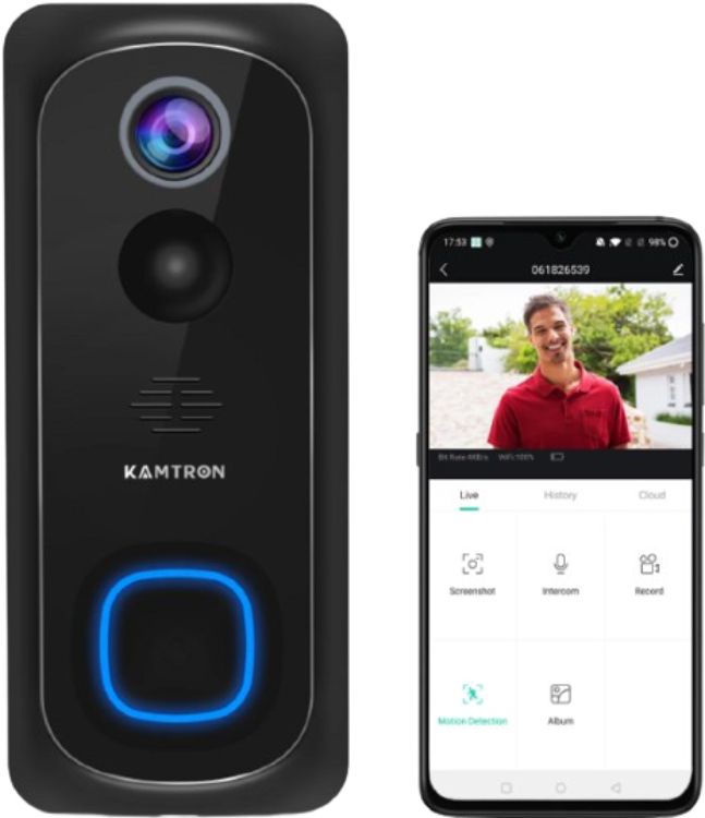 Kamtron 32GB Smart Home Video Doorbell