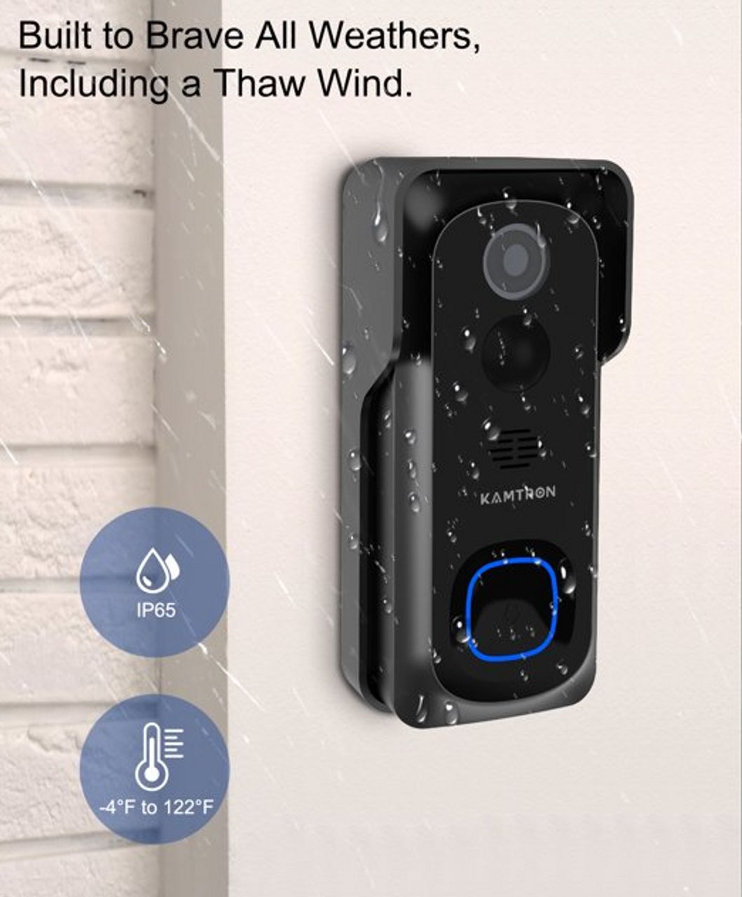 Refurbished Kamtron 32GB Smart Home Video Doorbell  - Reebelo US