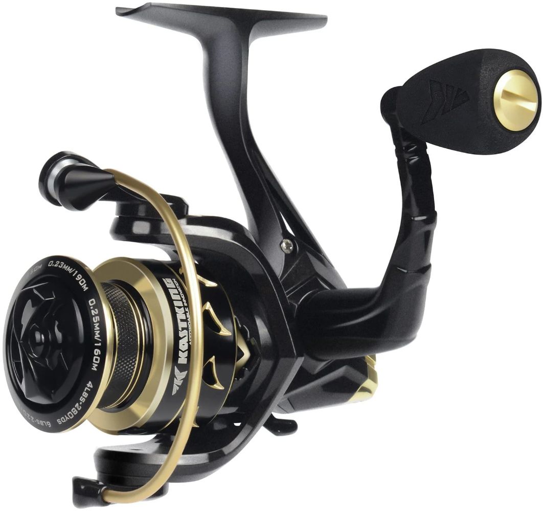 Refurbished KastKing 1000 Valiant Eagle Spinning Reel Gold - Reebelo US