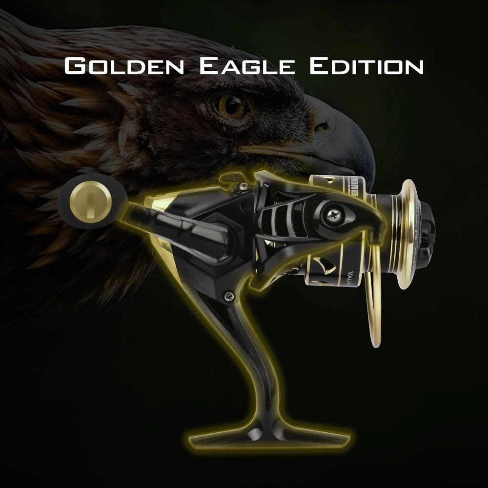 Refurbished KastKing 1000 Valiant Eagle Spinning Reel Gold - Reebelo US