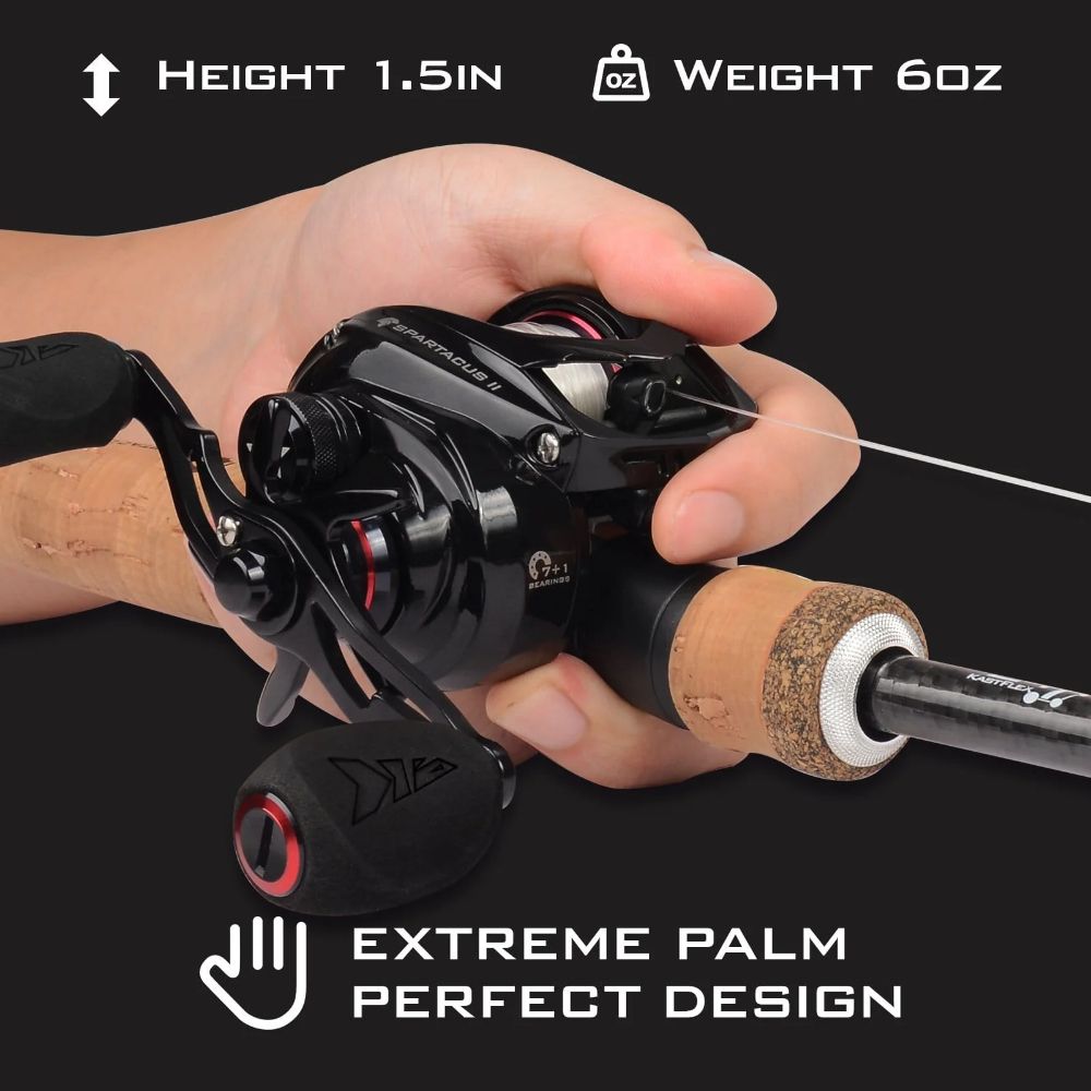 Refurbished KastKing Spartacus II Baitcasting Reel (Right Handed) - Reebelo US