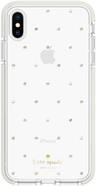 Kate Spade Defensive Phone Case for iPhone XS Max - Pin Dot Gems (Clear)