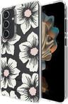 Kate Spade New York Protective Hardshell Phone Case for Galaxy S24 - Hollyhock Cream
