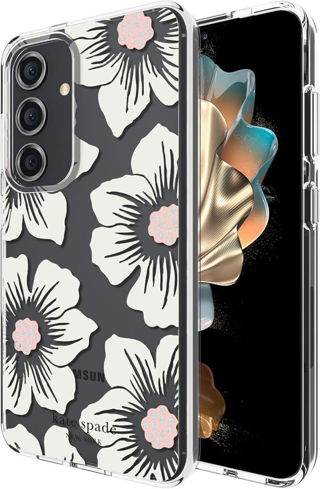 Kate Spade New York Protective Hardshell Phone Case for Galaxy S24+ - Hollyhock - Brand New