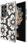 Kate Spade New York Protective Hardshell Phone Case for Galaxy S24 Ultra - Hollyhock Cream