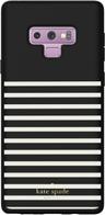 Kate Spade Soft Touch Phone Case for Samsung Galaxy Note9 - Feeder Stripe Black/Cream
